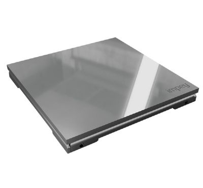 IMPEY AQUA-DEC EASY FIT QUAD DRAIN 'PARAGON SQUARE ALLURE' POLISHED STAINLESS STEEL TILED FLOOR GULLY with HORIZONTAL OUTLET, QUADPARP/H
